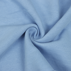 Ткань Футер 3-х нитка, Петля, цвет Светло-Голубой (на отрез)  в Твери