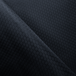 Ткань Оксфорд 300D PU Рип-Стоп СОТЫ, цвет Черный (на отрез)  в Твери
