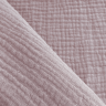 Ткань Муслин Жатый, цвет Пыльно-Розовый (на отрез)
