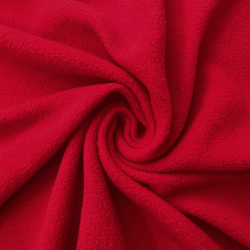 Флис Односторонний 130 гр/м2, цвет Красный (на отрез)  в Твери