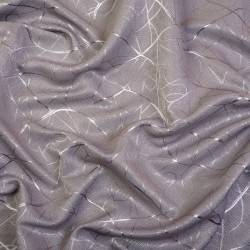 Ткань Блэкаут для штор светозатемняющая 75% (Ширина 280см) &quot;Ледовое тиснение цвет Серый&quot; (на отрез) в Твери