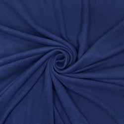 Ткань Флис Односторонний 130 гр/м2 (Ширина 150см), цвет Темно-синий (на отрез) в Твери