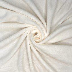 Ткань Флис Односторонний 130 гр/м2 (Ширина 150см), цвет Кремовый (на отрез) в Твери