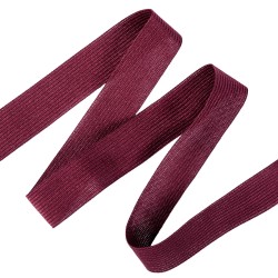 Окантовочная лента-бейка, цвет Бордовый 22мм (на отрез) в Твери