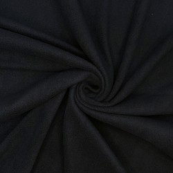 Ткань Флис Односторонний 130 гр/м2 (Ширина 150см), цвет Черный (на отрез) в Твери