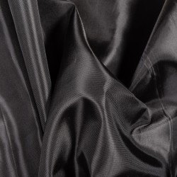 Ткань подкладочная Таффета 190Т (Ширина 150см), цвет Черный (на отрез) в Твери