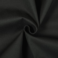 Ткань Канвас 35/65 (Ширина 150см), цвет Черный (на отрез) в Твери