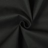 Ткань смесовая Канвас 35/65, цвет Черный (на отрез)