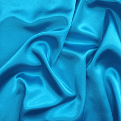 Ткань Атлас-сатин (Ширина 150см), цвет Голубой (на отрез) в Твери