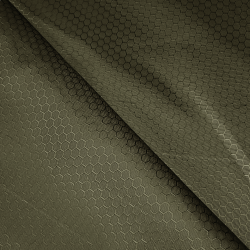 Ткань Oxford 300D PU Рип-Стоп СОТЫ, цвет Хаки (на отрез) в Твери