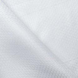 Ткань Oxford 300D PU Рип-Стоп СОТЫ, цвет Белый (на отрез) в Твери