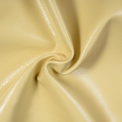 Ткань Дерматин (Кожзам) для мебели (Ширина 138см), цвет Кремовый (на отрез) в Твери