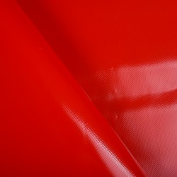 Ткань ПВХ 450 гр/м2, Красный (на отрез)  в Твери