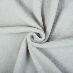Ткань Флис Односторонний 180 гр/м2 (Ширина 150см), цвет Светло-Серый (на отрез) в Твери