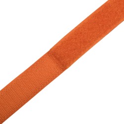 Контактная лента 25мм цвет Оранжевый (велькро-липучка, на отрез) в Твери
