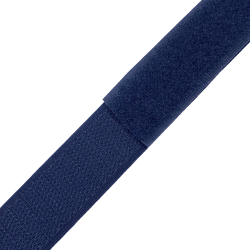 Контактная лента 25мм цвет Тёмно-Синий (Велькро-липучка), на отрез  в Твери