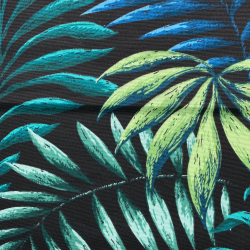 Интерьерная ткань Дак (DUCK) (ширина 1,8м), принт &quot;Тропические листья&quot; (на отрез) в Твери