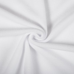 Ткань Флис Односторонний 180 гр/м2 (Ширина 150см), цвет Белый (на отрез) в Твери