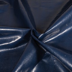 Тентовое полотно Тарпаулин 180 г/м2 (Ширина 2м), цвет Темно-Синий (на отрез) в Твери