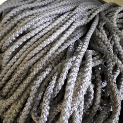 Шнур с сердечником, цвет Серый (плетено-вязанный, плотный) в Твери