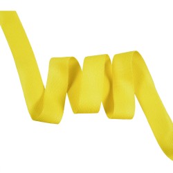 Окантовочная лента-бейка, цвет Жёлтый 22мм (на отрез) в Твери